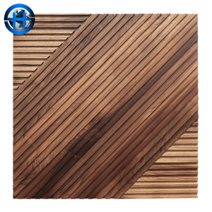 Mosaico de Madera de Nogal Negro Americano, Obra Maestra Arquitectónica, para Revestimiento de Paredes de Lujo en Salas de Estar de <span class=keywords><strong>Penthouse</strong></span> Exclusivos - Product Image 3