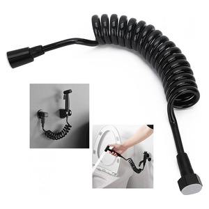Manguera telescópica Bingtao de 2m, 3m, 5m, negra y gris, para suministro de agua, para bidé, inodoro y pistola pulverizadora. - Product Image 4