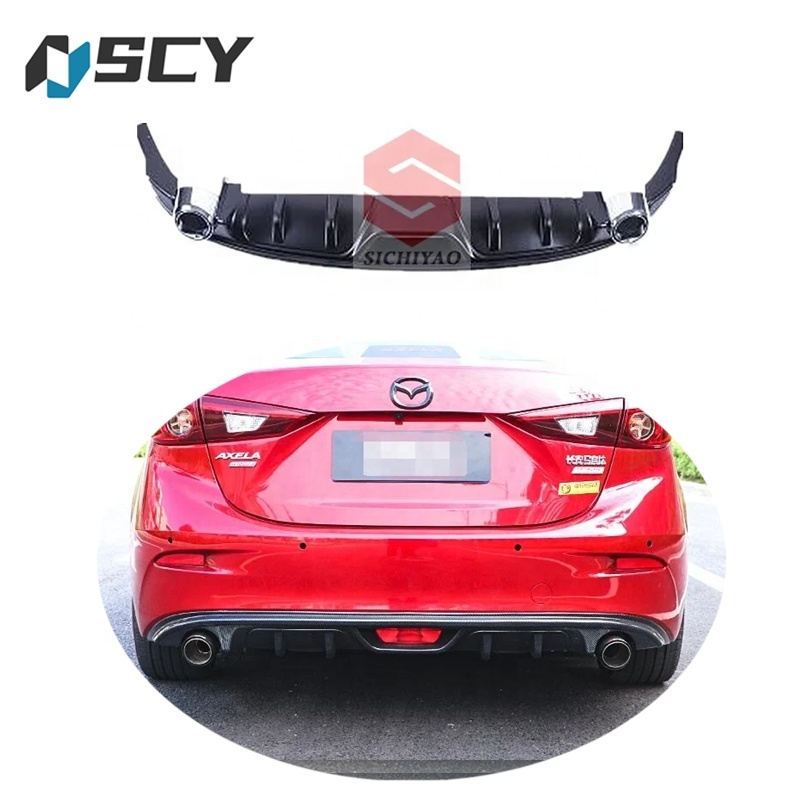 BioNyt Aileron Avant Voiture pour Mazda 3 Axela 2014 2015 2016 2017 2018, Becquets LèVre De Pare-Chocs Avant Diffuseur Splitter Kit De Corps, Voiture Accessoires,Matte Black