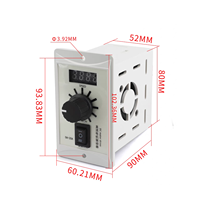 Contrôleur de vitesse de moteur CC PWM 20A DC12V-90V 1000W avec affichage numérique, régulateur de vitesse de moteur à balais avant/arrière, pilote CW CCW