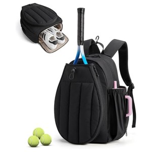 Sac de sport de tennis pour femmes, sac à dos de tennis avec compartiment pour chaussures, pour le travail, tous les jours, pour la nuit, pour le week-end - Product Image 2