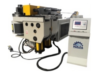 Dobladora de Tubos Cuadrados Automática de 76 mm, Máquina de Metalurgia para Tableros Publicitarios con Formas Especiales, Bomba de Acero Inoxidable