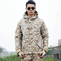Tela de camuflaje Oxford impermeable con forro polar para chaquetas softshell de exterior