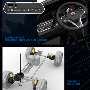 <span class=keywords><strong>Camion</strong></span> jouet électrique pour enfants 4x4 <span class=keywords><strong>avec</strong></span> <span class=keywords><strong>remorque</strong></span> à conteneur en plastique, pour les enfants de 2 à 4 ans - Product Image 4