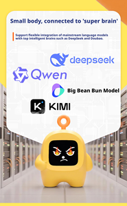 Machine d'apprentissage IA avec horloge, offrant compagnie et conversations éducatives pour les jeunes enfants. - Product Image 6