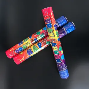 Cañón de <span class=keywords><strong>Confeti</strong></span> Biodegradable de Aire Comprimido de 30 cm, Cañón de <span class=keywords><strong>Confeti</strong></span> Dorado para Bodas, Cumpleaños y Celebraciones - Product Image 1