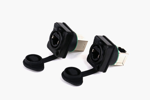 Connecteur <span class=keywords><strong>Ethernet</strong></span> Rj45 Connecteur étanche à montage sur panneau Ip67 Rj45 - Product Image 2