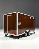 Nouvelle remorque alimentaire mobile rouge personnalisée entièrement équipée avec structure en acier inoxydable pour la restauration commerciale, vente de hot-dogs, glaces, bonbons et snacks