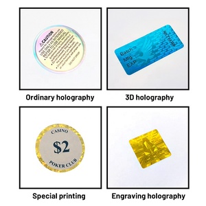 Tùy chỉnh <span class=keywords><strong>Hologram</strong></span> an Ninh Nhãn Lip Gloss ống con dấu <span class=keywords><strong>laser</strong></span> Sticker <span class=keywords><strong>3D</strong></span> logo bạc làm mất hiệu lực ba chiều cho nhãn dán hộp chai - Product Image 4