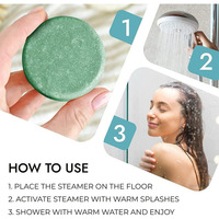 Diffuseur de vapeur pour douche à l'eucalyptus et à la menthe, soulage la congestion avec des bombes de bain vapeur, utilisé pour stimuler l'énergie matinale et favoriser la santé familiale