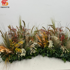 SMOOTH Otoño Boho Natural Artificial Pampas Foxtail Grass Row Decoración para Pasillo de Boda al Aire Libre Guirnalda de Flores de Vegetación Silvestre - Product Image 4