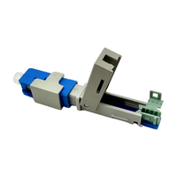 Konektor Kabel Kulit 3mm SC APC/UPC Stabilitas Tinggi, Konektor Kabel Flat 3x2mm, Konektor Serat Optik Cepat