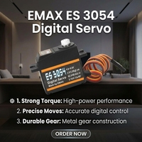 EMAX ES3054 17g 3.5kg Servo numérique à engrenages métalliques 23T, mise à niveau pour avion RC, hélicoptère, système de modélisme, équipement, accessoires et kit de pièces