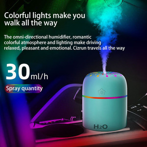 USB portátil Mini coche Hmidifier venta al por mayor hogar humidificador ultrasónico difusor con luces nocturnas de colores - Product Image 2