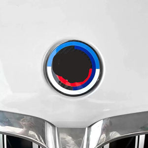 Pour <span class=keywords><strong>BMW</strong></span> X1 X3 X5 Séries 1 3 5 7, enjoliveurs de moyeu de roue en fibre de carbone, emblèmes de capot avant et de hayon arrière 56mm 68mm 82mm 74mm 45mm - Product Image 2