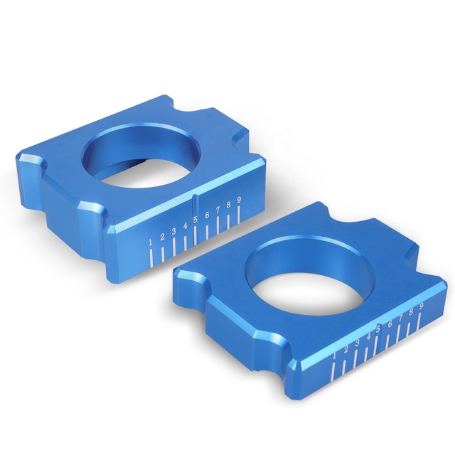 NiceCNC Rear Axle Blocks Chain Adjuster for Yamaha YZ250F 2012-2020 2021-2023 YZ450F 2010-2023