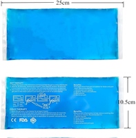 Compresse de gel réutilisable universelle pour les blessures - Compresse froide flexible avec dos en tissu doux pour la thérapie par le chaud et le froid