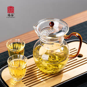 Petite théière en verre pour la maison, cafetière, bouilloire avec poignée, design moderne, résistante à la chaleur - Product Image 3