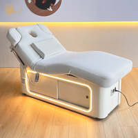Lit de massage moderne pour spa capillaire, lit de beauté durable pour salon de beauté, lit facial chauffant pour salon de beauté et spa, mobilier de salon MedSpa, produit phare