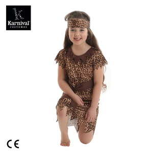 <span class=keywords><strong>Costume</strong></span> CosPlay per festa di carnevale di Halloween da ragazza tutta vendita tunica con stampa leopardata con cravatta e cintura per TV e film ispirati - Product Image 4