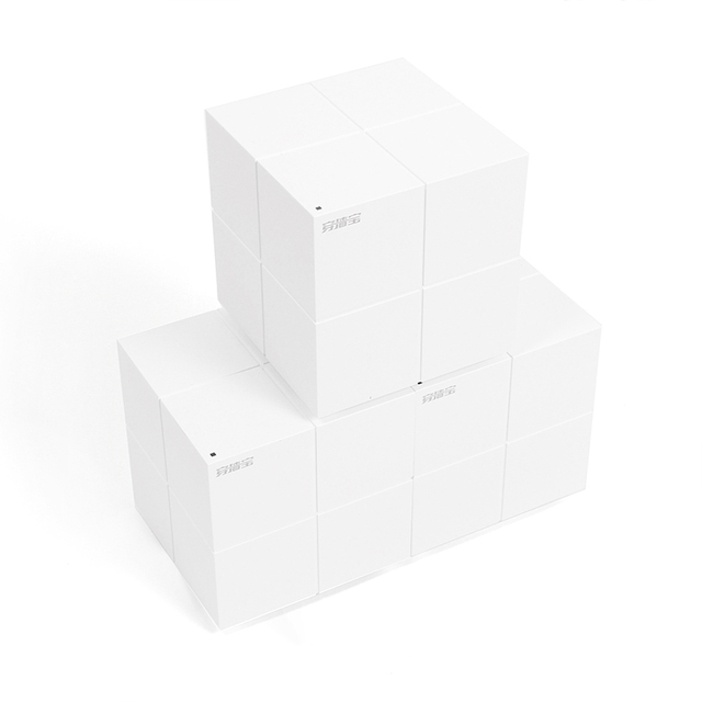 Tenda Nova Two Packs MW6 WiFi Wireless Router Whole Home Mesh Gigabit WiFi System with 11AC 2.4G/5.0GHz WI-FI Repeater