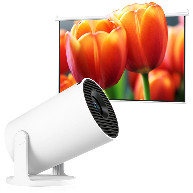 Hot Hy300 Pro+ Smart Mini Projector Android 11 WiFi Game HY300 Allwinner H713 170 ANSI Lumens 4K Support Portable 1GB+8GB