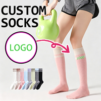 Chaussettes de compression professionnelles pour femmes, sur mesure, pour Pilates, Yoga, Sports, fabriquées sur mesure à partir de photos