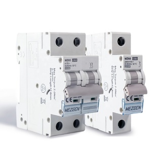 Protección contra sobretensión 1 2 3 4 5 <span class=keywords><strong>6</strong></span> 10 16 20 25 32 40 50 63 amperios 2 polos 6kA 10kA Disyuntor en miniatura MCB - Product Image 1