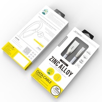 Câble de données USB à chargement rapide personnalisé pour Android pour Samsung Boîte doublée d'éponge recyclée emballée pour téléphone portable Type-C Mi