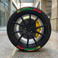 4 Pneus par Ensemble, Autocollants 3D Personnalisés pour Pneus, Design Connecté Modifié pour Roues de Voiture