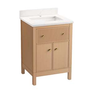 Tocador de venta directa de fábrica con almacenamiento para baños organizados: mantenga <span class=keywords><strong>todo</strong></span> en su lugar UpgradeBathroom Style Vanity - Product Image 4