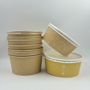 ชามสลัดกระดาษคราฟท์แบบใช้แล้วทิ้งเกรดอาหารสัตว์เลี้ยงสำหรับบรรจุภัณฑ์ซูชิ - Product Image 6