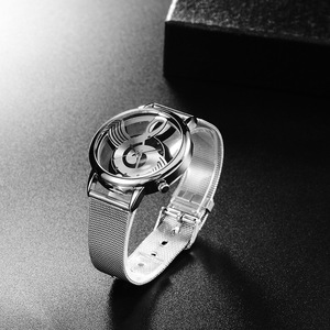 Relojes de lujo para mujer, populares, al por mayor, de cuarzo, con correa de cuero y acero inoxidable, edición limitada, con diseño para tomar notas - Product Image 4