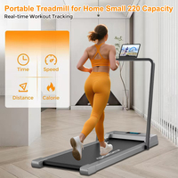 Tapis de course électrique pliable silencieux Office Walker avec grand écran pour la maison et le fitness