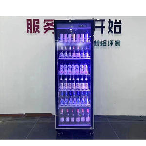 Refrigerador con puerta de bloqueo Cocas Colas Display Nevera Refrigerador Comercial Supermercado Equipo de refrigeración - Product Image 2