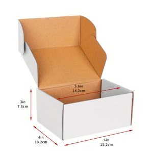 30 عامًا من الخبرة في تصنيع صناديق الشحن البريدية الصغيرة المخصصة بالجملة من الورق المقوى الأبيض - Product Image 2