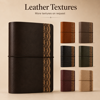 Carnet de notes de luxe personnalisé en cuir PU souple A5, agenda premium, avec logo, cadeau, inserts rechargeables, reliure à cordon élastique