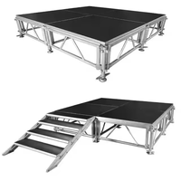 Plateforme de scène portable détachable en aluminium homologuée CE TUV pour événements DJ, concerts et mariages