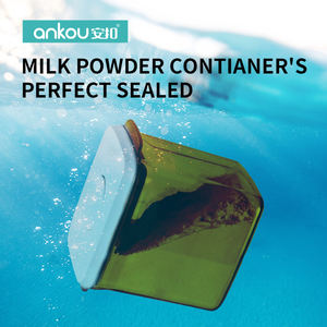 Boîtes à céréales carrées transparentes en plastique alimentaire avec couvercle à vis pour maïs, grains, collations, aliments se - Product Image 3