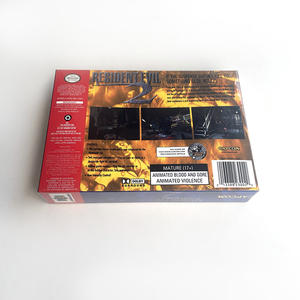 <span class=keywords><strong>Resident</strong></span> <span class=keywords><strong>Evil</strong></span> <span class=keywords><strong>2</strong></span> EE. UU. Versión N64 Box con bandeja Cartucho de juego de repuesto para juegos N64 - Product Image 3