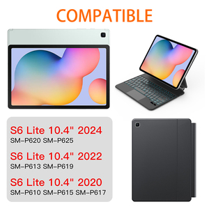 Design ultrasottile per tastiera magica Samsung <span class=keywords><strong>Galaxy</strong></span> <span class=keywords><strong>Tab</strong></span> <span class=keywords><strong>S6</strong></span> <span class=keywords><strong>Lite</strong></span> con Touchpad retroilluminato custodia per tastiera Wireless da 10.4 pollici - Product Image 3