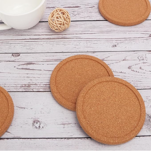 Sous-verres en liège pour boissons Sous-verres vierges absorbants pour lèvres résistants à la chaleur pour porte-verre à vin pour projets de bricolage artisanaux - Product Image 6