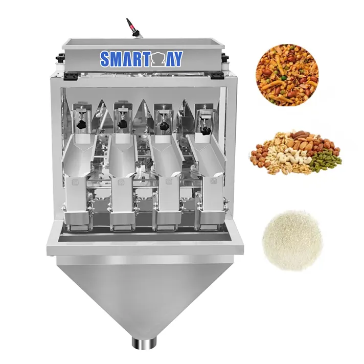 Мути-функция 4 головки весовщик для упаковочная машина 1 кг гайки зерна кофе в зернах упаковочная машина