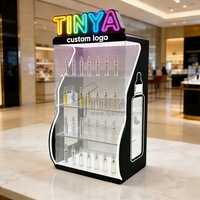 Vitrine de comptoir Tinya en acrylique LED verrouillable, personnalisable, pour cigarettes, avec éclairage RGB – Offre spéciale OEM pour magasins de tabac