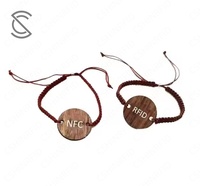 Pulsera RFID con Chip NFC de 13.56MHz, Resistente al Agua, con Mini Etiqueta Ecológica para Hoteles y Sistemas de Pago