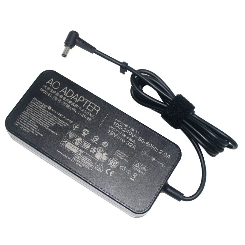 Hakiki ASUS 19V 6.32A 120W AC adaptörü için ASUS ROG FX504 ffvd N56J N56VM N56VZ N750 N500 G50 N53S N55 dizüstü bilgisayar adaptörü