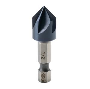 Jeu de forets à fraiser en cobalt noir (Pro), revêtement en nitrure d'aluminium titane avec tige hexagonale à changement rapide, 5 pièces 1/4\" - 3/4\" - Product Image 2