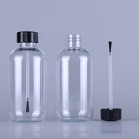 Flacon de colle à ongles en PET miniature anti-fuite de 10 ml à 50 ml avec bouchon à pinceau