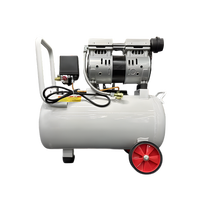 Compresseur d'air silencieux sans huile, portable, mini, électrique 220V, faible bruit, réservoir d'air 12L/30L/50L