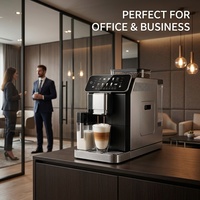 Machine à café expresso entièrement automatique avec moulin intégré, mousseur à lait automatique, machine à café professionnelle du grain à la tasse